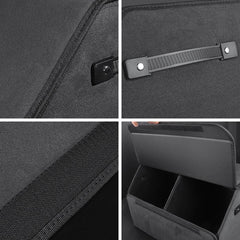 Model 3/Y/X/S Alcantara Trunk Folding Storage Box for Tesla - Evooor