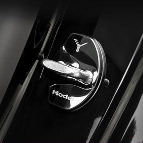 Tesla Model 3/Y Door Latch Lock Covers CF Coated (Set Of 4) - Evooor