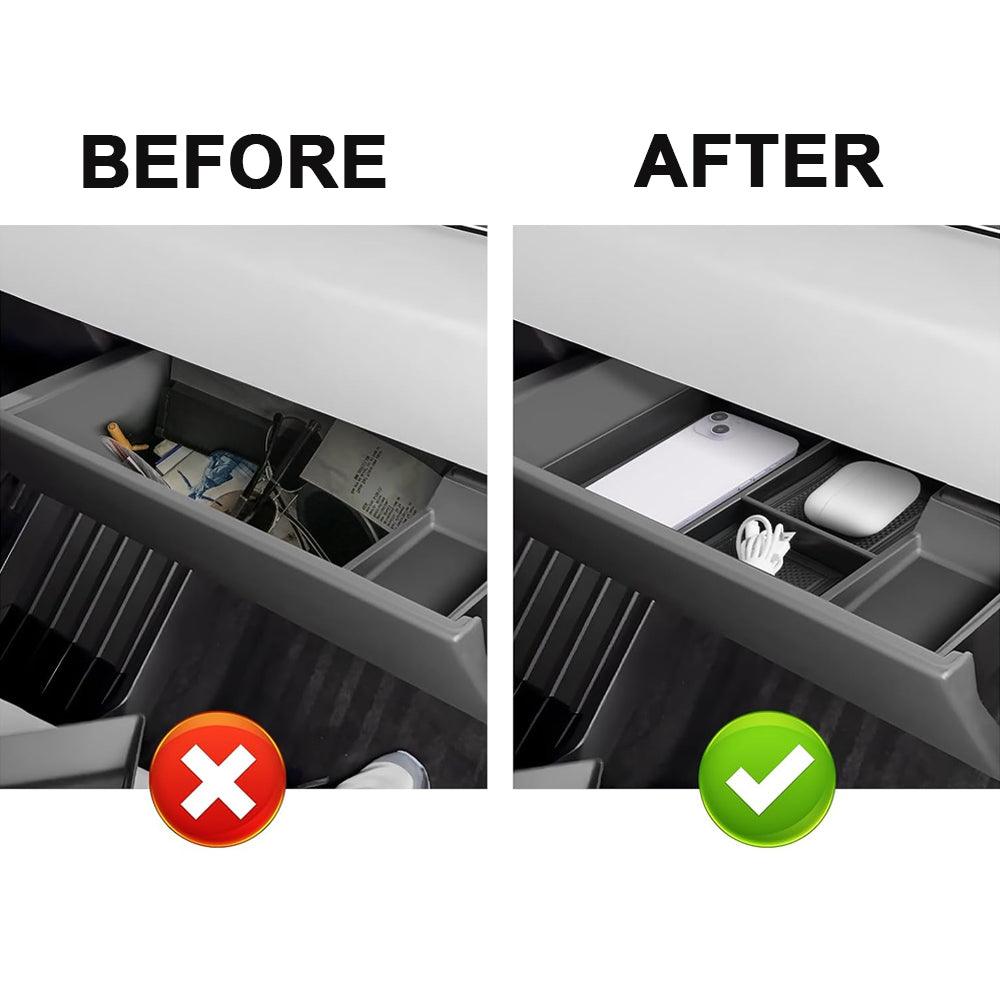 Glove Box Storage Organizer Tray for Tesla Cybertruck - Evooor