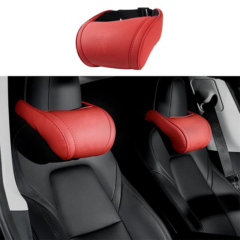 Model S/X/3/Y Ergonomic Car Seat Headrest Neck Pillow Travel Auto For Tesla(2012-2023) - Evooor