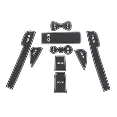 Leather Car Interior Slot Mats 9Pcs For VW ID.3 2021-2025 - Evooor