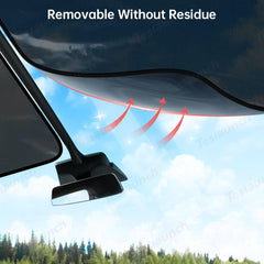 High-Quality Mesh Sunroof Shade with Electrostatic Adhesion for Tesla Model X - Front Windshield Sun Protection Solution - Evooor