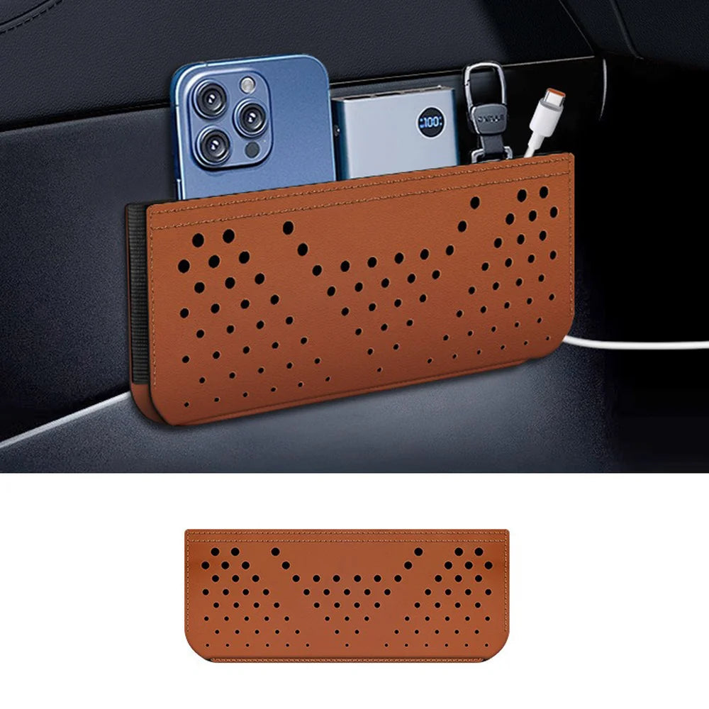 Leather Multifunctional Storage Bag For VW ID.3 2021-2025 - Evooor