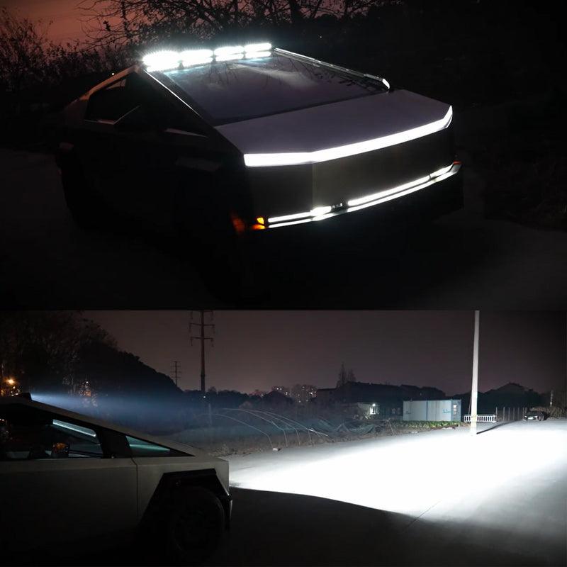 Off-Road & Overland Roof Spotlights and Front Bumper Light Bar for Cybertruck - Evooor