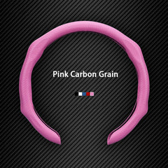 Leather Carbon Fiber Texture Anti-slip Steering Wheel Cover For VW ID.4 2025 - Evooor