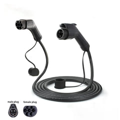 Type 2 to Type 1 Electric Vehicle (EV) Charging Cable with J1772 Connector - Evooor