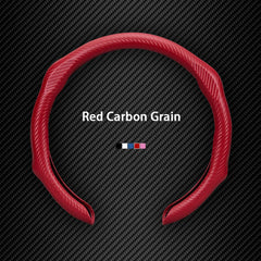 Leather Carbon Fiber Texture Anti-slip Steering Wheel Cover For VW ID.4 2025 - Evooor