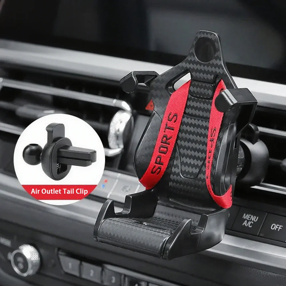 ABS Car Air Vent Racing Seat Shaped Phone Holder For VW ID.3 - Evooor