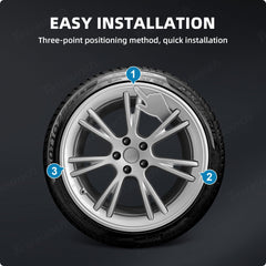 Enhanced Rim Guard for Tesla Model Y 19" Gemini Wheels - Protects Against Damage (Not Compatible with Stock Wheel Covers) - Evooor