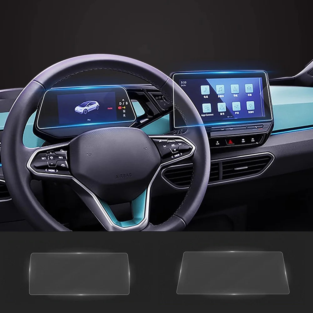 HD Tempered Glass Navigation & Dashboard Screen Protector For VW ID.3 2021-2025 - Evooor
