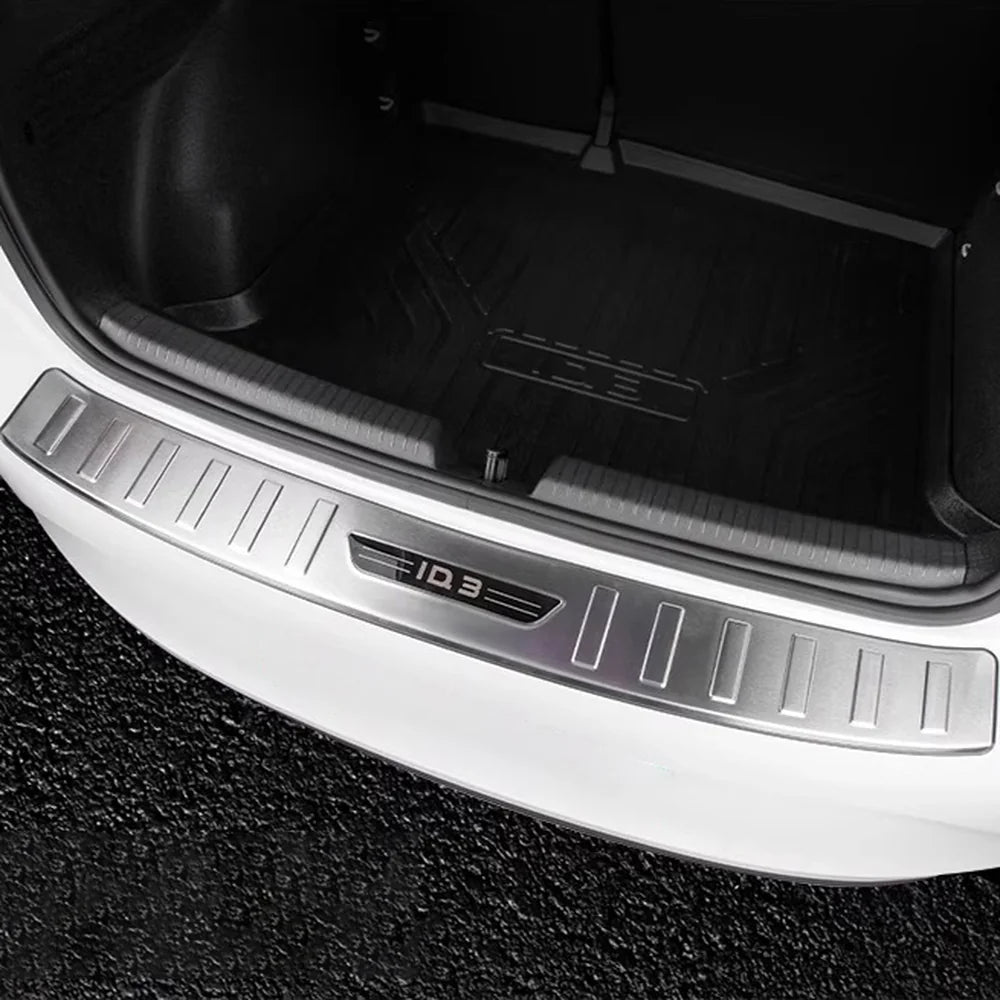 Stainless Steel Rear Trunk Sill Guard For VW ID.3 2021-2025 - Evooor