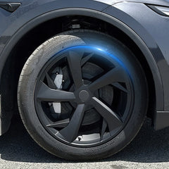 Set aus 4 Edelstahl 19'' Tesla Model Y Juniper 2025+ Radabdeckungen im Speichendesign