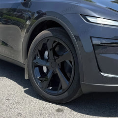 Set aus 4 Edelstahl 19'' Tesla Model Y Juniper 2025+ Radabdeckungen im Speichendesign
