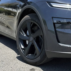 Set aus 4 Edelstahl 19'' Tesla Model Y Juniper 2025+ Radabdeckungen im Speichendesign