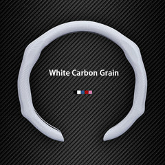 Leather Carbon Fiber Texture Anti-slip Steering Wheel Cover For VW ID.4 2025 - Evooor