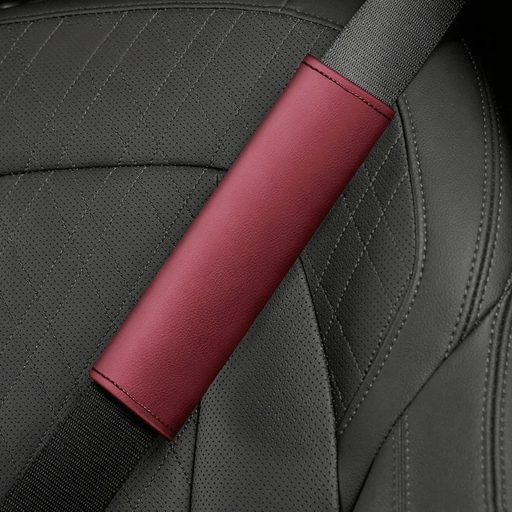 Leather Seatbelt Shoulder Strap Protector Covers For VW ID.3 2021-2025 - Evooor