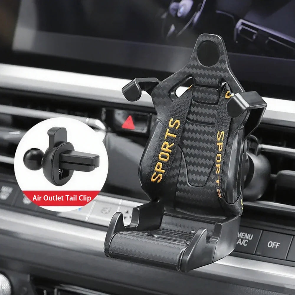 ABS Car Air Vent Racing Seat Shaped Phone Holder For VW ID.3 - Evooor