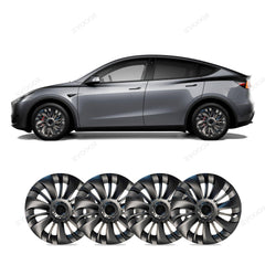 Model Y 19'' Gemini Wheels Cover Hubcaps Replacement 4PCS for Tesla (2020-2023) - Evooor