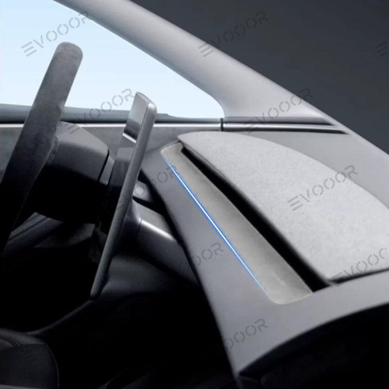 2024 Model 3 Highland Alcantara Dashboard Air Outlet Cover Sticker For Tesla - Evooor