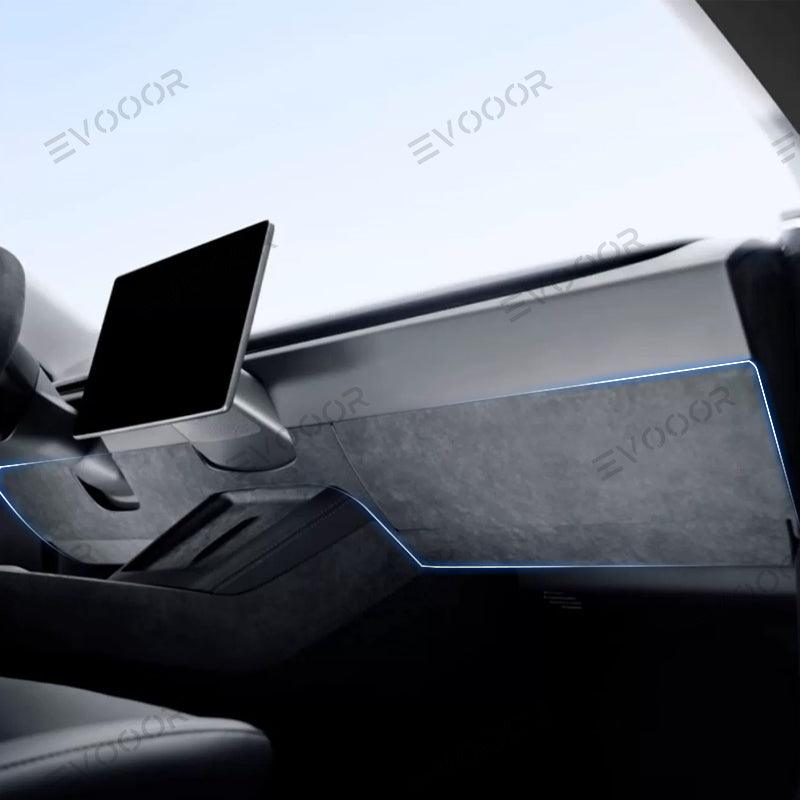 2024 Model 3 Highland Alcantara Anti-kick Stickers Under the Dashboard For Tesla - Evooor