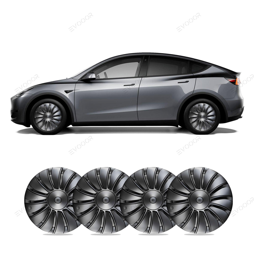 Model Y 19'' Gemini Wheels Cover Hubcaps Replacement 4PCS for Tesla (2020-2023) - Evooor