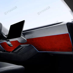 2024 Model 3 Highland Alcantara Anti-kick Stickers Under the Dashboard For Tesla - Evooor