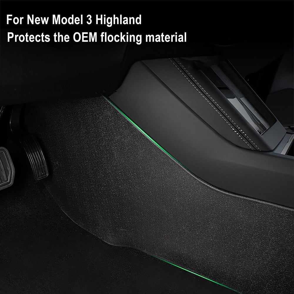 Model 3 Highland 2024 Center Console Side Anti-Kick Mats Dust Resistant Protector Cover for Tesla - Evooor
