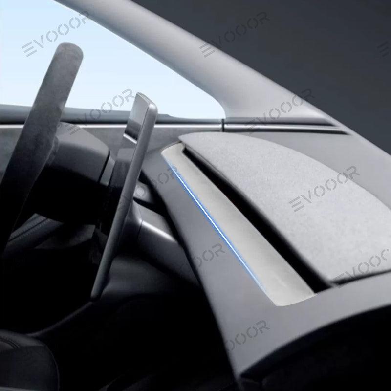 2024 Model 3 Highland Alcantara Dashboard Air Outlet Cover Sticker For Tesla - Evooor