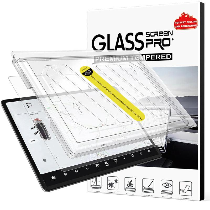 2024 Model 3 Highland Dashboard Screen & Second Row Seat Screen Protector Tempered Film Fully Covers For Tesla - Evooor