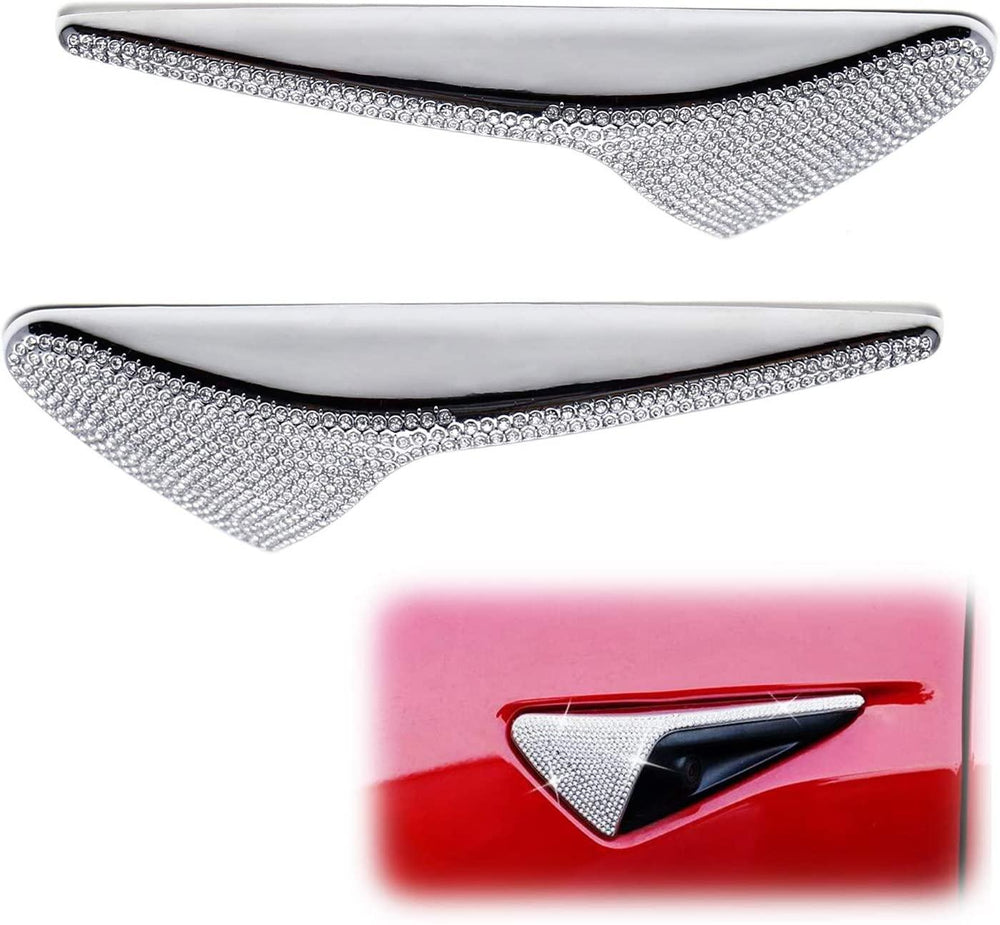 Model 3/Y Crystal side label decoration suitable for Tesla(2017-2022) - Evooor