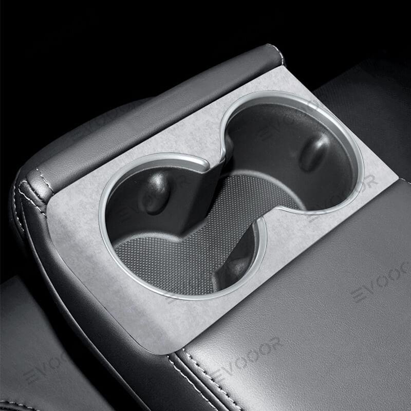 2024 Model 3 Highland Alcantara Rear Seat Cup Cover For Tesla - Evooor