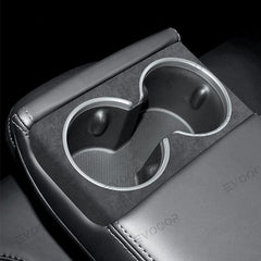 2024 Model 3 Highland Alcantara Rear Seat Cup Cover For Tesla - Evooor