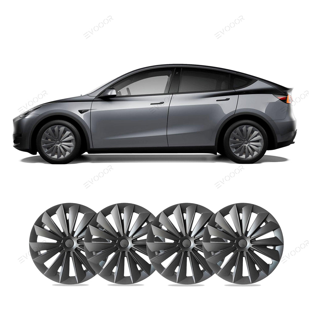 Model Y 19'' Gemini Wheels Cover Hubcaps Replacement 4PCS for Tesla (2020-2023) - Evooor