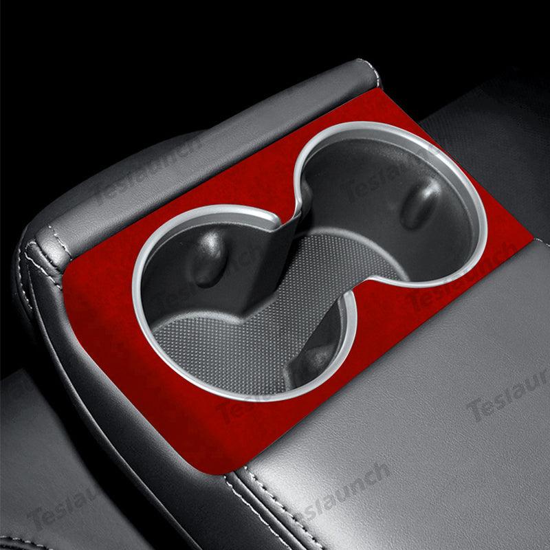 2024 Model 3 Highland Alcantara Rear Seat Cup Cover For Tesla - Evooor