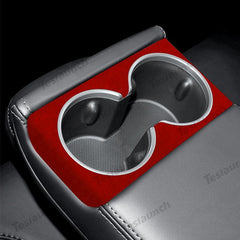 2024 Model 3 Highland Alcantara Rear Seat Cup Cover For Tesla - Evooor