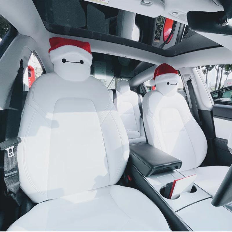 Model 3/S/Y/X Christmas Hat Headrest for Tesla - Evooor