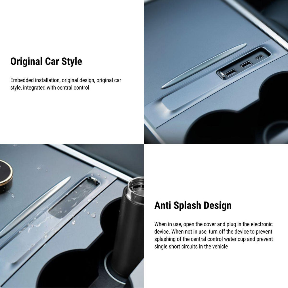 2023 Model 3/Y Center Console USB HUB Adapter for Tesla(2021-2023) - Evooor