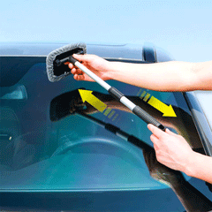 Model Y/3/S/X Windshield Defogger Brush /Glass Cleaning Brush for Tesla - Evooor