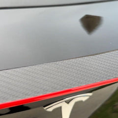Model Y Real Carbon Fiber Spoiler Wing Red Color for Tesla - Evooor