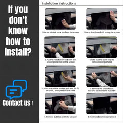 2024 Model 3 Highland Dashboard Screen & Second Row Seat Screen Protector Tempered Film Fully Covers For Tesla - Evooor