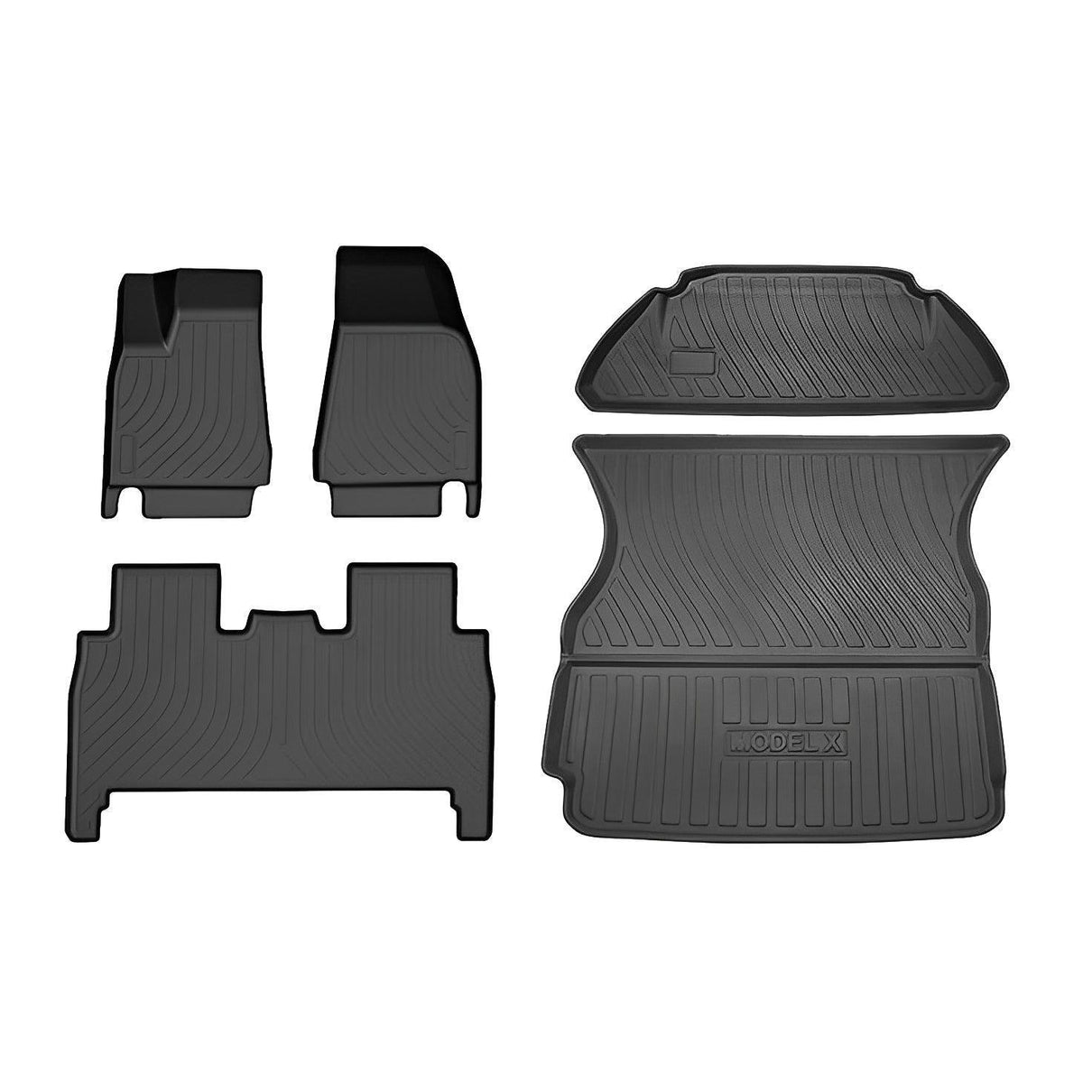 Tesla Model X Floor Mats Trunk Mat Cargo Liner for All Weather (2015-2020) - Evooor