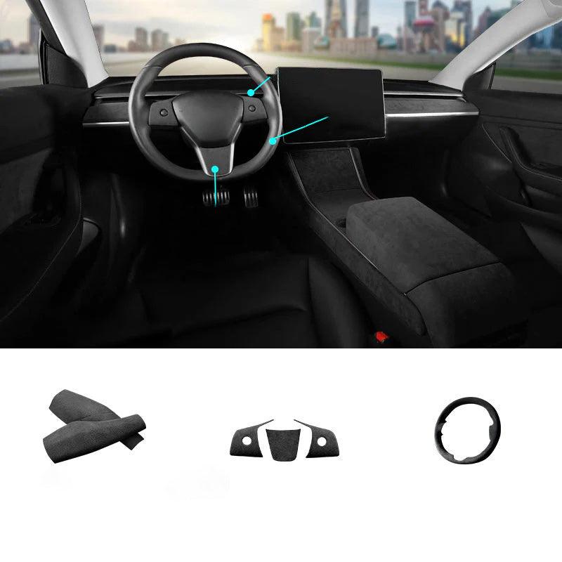 Model 3/Y Alcantara Accessories for Tesla - Evooor