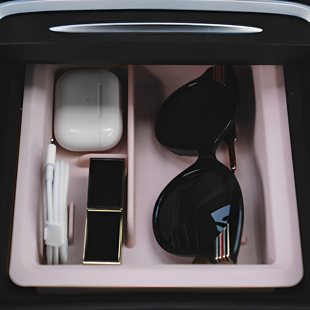 Model 3/Y Double-layer Organizer - Sliding Center Console Tray for Tesla(2021-2023) - Evooor