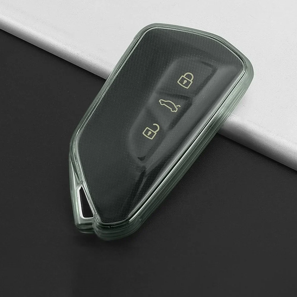 TPU Car Key Transparent Cover For VW ID.4 2023-2025 - Evooor