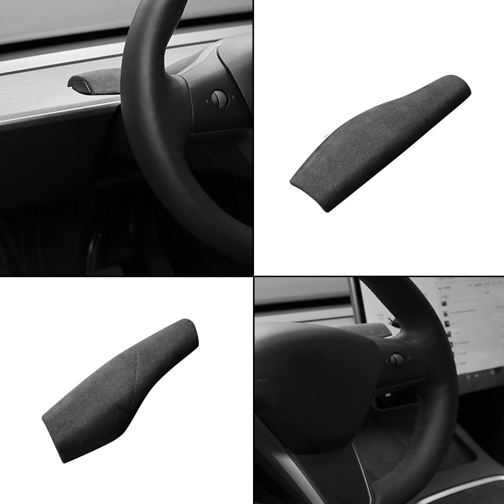 Model Y Alcantara Turn Signal Stalk Covers for Tesla (2017-2023) - Evooor