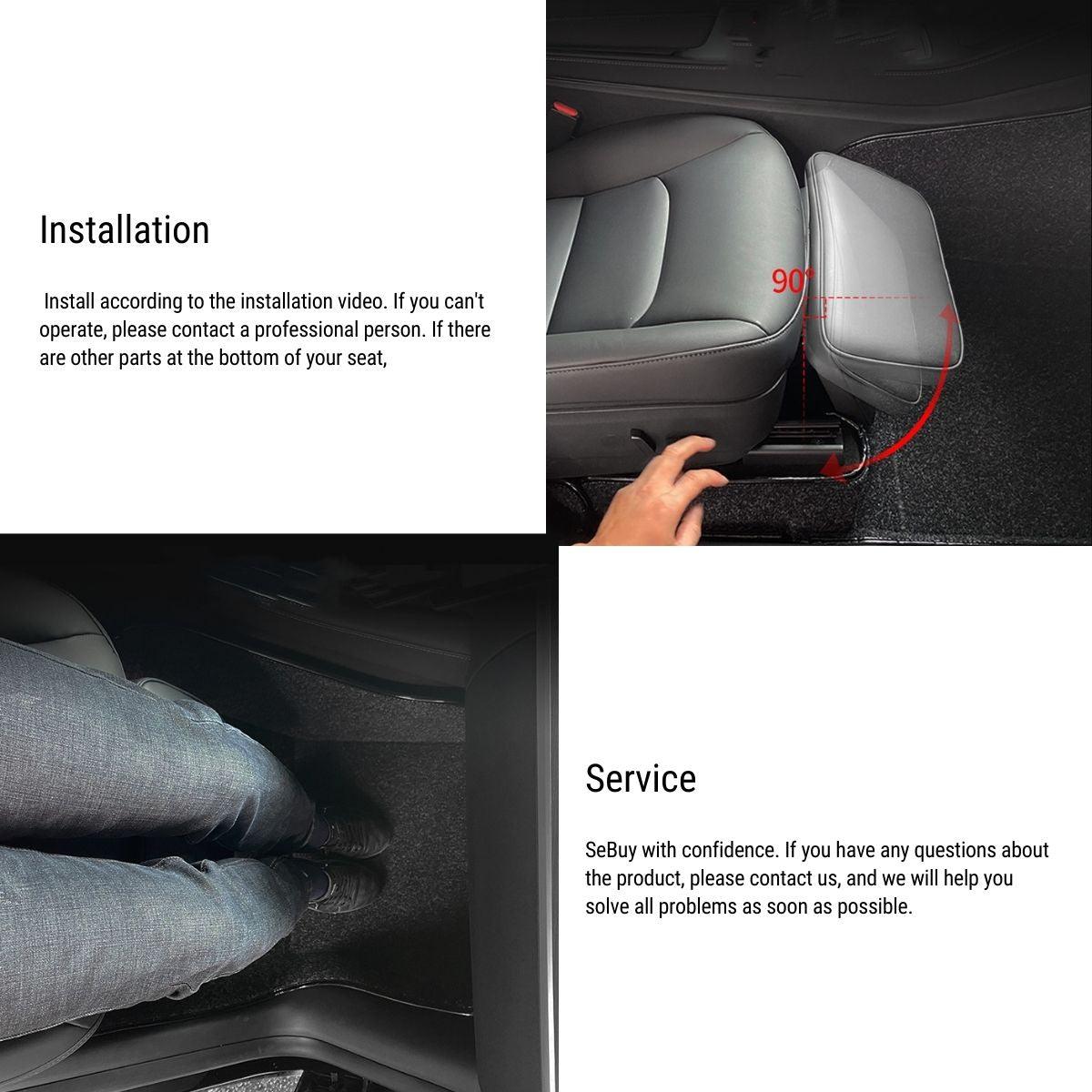 Tesla Model 3/Y Co-Pilot Electric Leg Rest with Adjustable Feature - Evooor