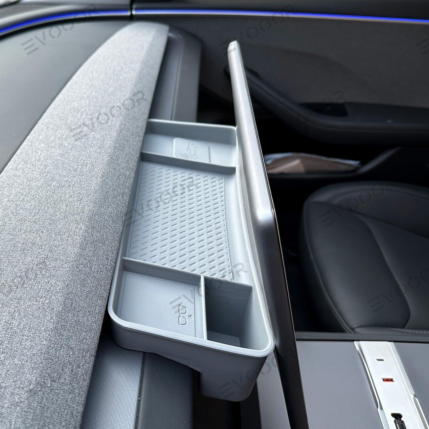 2024 Tesla Model 3 Highland ETC Bracket Tray Dashboard Screen Rear Silicone Storage Box - Evooor