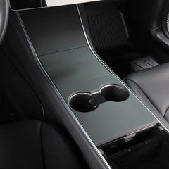 Model 3/Y Center Console Cover, Decoration Wrap Kit (Carbon Fiber Pattern ABS) (Gen.1)  for Tesla(2017-2020)