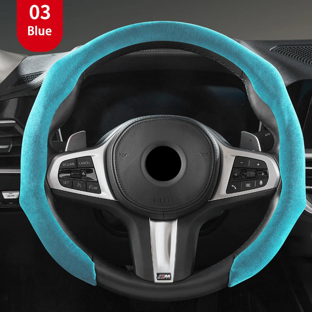 Alcantara Steering Wheel Sweat Absorbing Cover For VW ID.4 2025 - Evooor