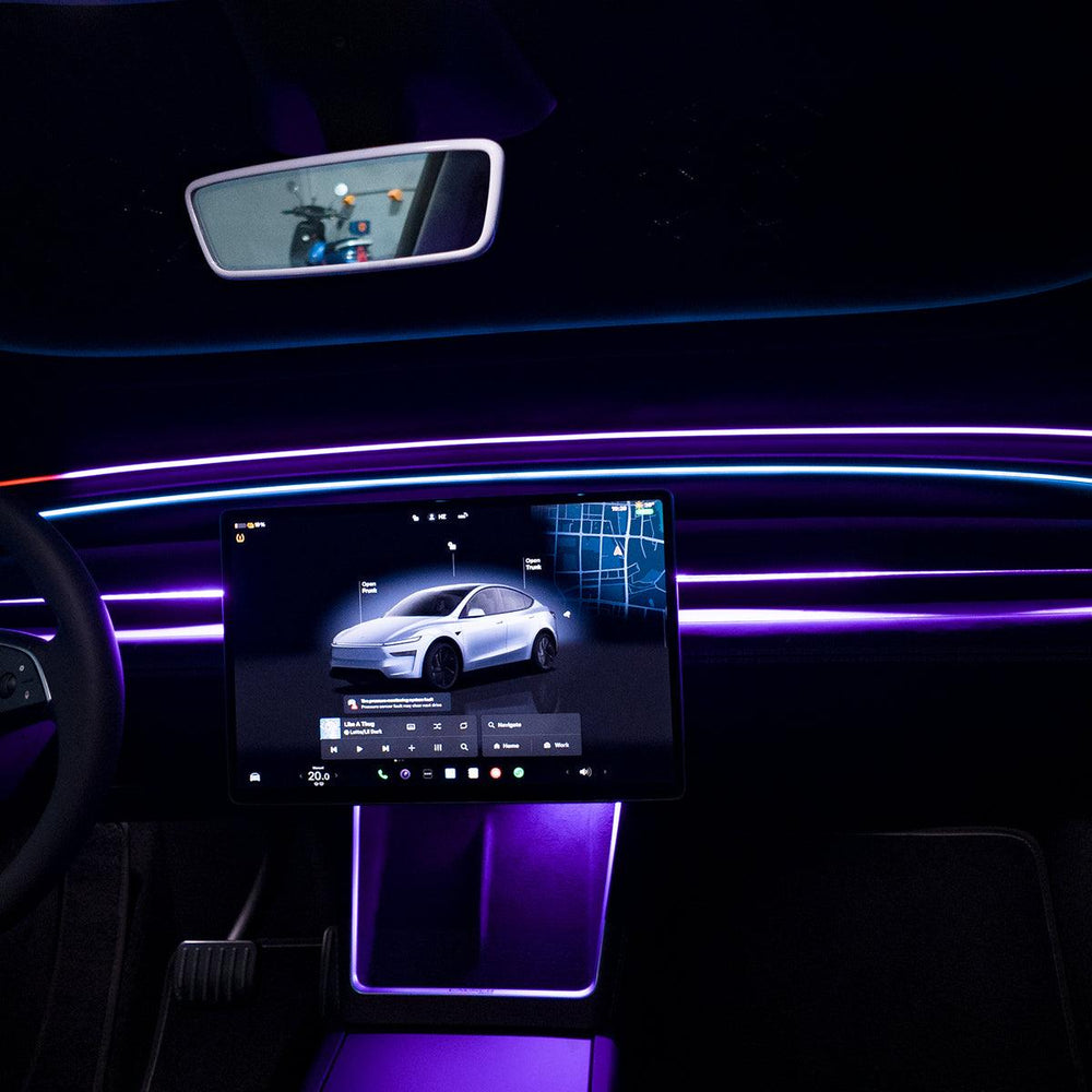 LED Dashboard Ambient Light – Color Changing Interior Upgrade for Tesla Model Y Juniper 2025+ - Evooor